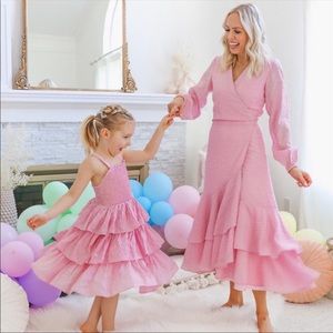 Rachel Parcell Seersucker Long Sleeve Wrap Dress XSmall